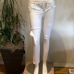 Tory Burch distressed crop pants